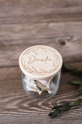 Vorratsglas "Danke" 1